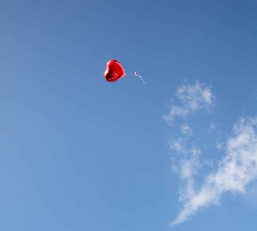 photo of heart shaped balloon